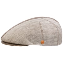 Jasper Twotone Linen Flat Cap by Mayser - &pound;98.95