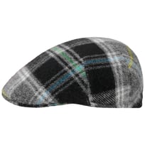 John Hanly Colour Lines Lambswool Flat Cap - &pound;43.95