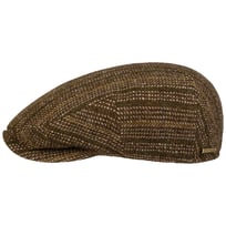 Kent Herringbone Stripe Flat Cap by Stetson - &pound;75.30