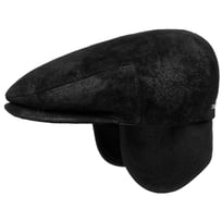 Kent Pigskin Flat Cap with Ear Flaps by Stetson - &pound;94.40