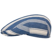 Kent Twotone Stripes Flat Cap by Stetson - &pound;59.00
