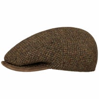 Kent Virgin Wool Harris Tweed Flat Cap by Stetson - &pound;179.00
