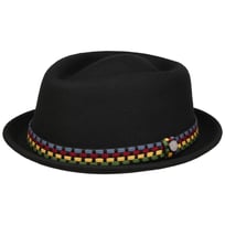 Knit Colour Band Pork Pie Wool Hat by Lierys - &pound;52.95