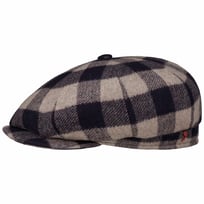Kyoto Twotone Check Flat Cap by Alfonso DEste - &pound;124.95