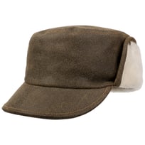 Leather Army Cap with Ear Flaps by Lierys - &pound;74.95