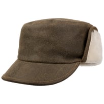 Leather Army Cap with Ear Flaps by Lierys - &pound;75.95