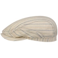 Ledford Driver Linen Flat Cap by Stetson - &pound;139.00