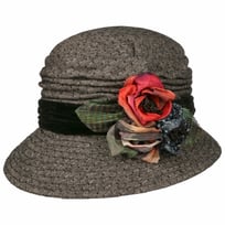 Meluna Flower Cloth Hat by GREVI - &pound;149.95