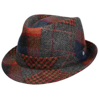 Merino Patchwork Trilby Hat by Lierys - &pound;70.95