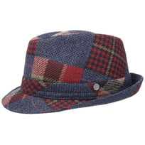 Merino Patchwork Trilby Hat by Lierys - &pound;70.95