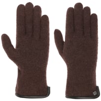 Milled Wool Gloves with Leather by Roeckl - &pound;52.95