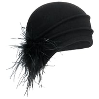 Milled Wool Hat with Feathers by bedacht - &pound;105.95