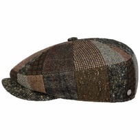 Mindell 8 Panel Patchwork Flat Cap by Lierys - &pound;70.95