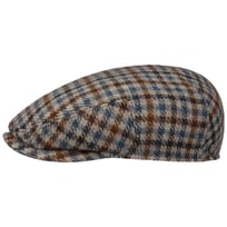 Mini Check Wool Driver Flat Cap by Lierys - &pound;55.95