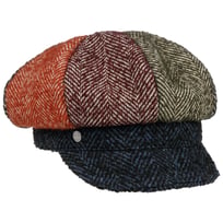 Multicolour Herringbone Newsboy Cap by Lierys - &pound;43.95