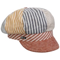 Multicolour Stripes Newsboy Cap by Lipodo - &pound;35.95