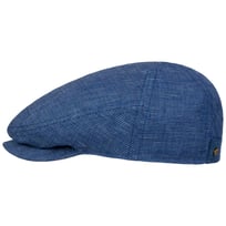 Pandico Driver Linen Flat Cap by Stetson - &pound;69.00