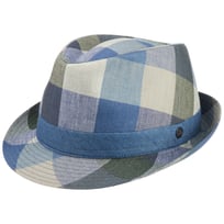 Payato Checks Trilby Linen Hat by Lierys - &pound;77.35