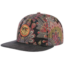 Peacock Flat Brim Cap by Djinns - &pound;26.95