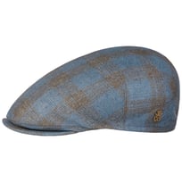Pierce Silk Check Flat Cap Zechbauer by Mayser - &pound;96.95