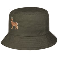 Reindeer Waxed Cotton Bucket Hat by Lipodo - &pound;26.95