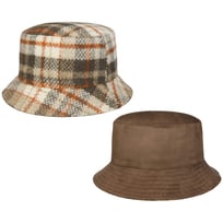 Reversible Check Bucket Hat by Lipodo - &pound;25.95