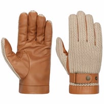 Sheep Nappa Leather & Knit Gloves by Stetson - &pound;89.00