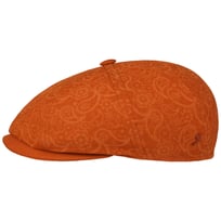 Shelby Orange Flat Cap by Alfonso D�Este - &pound;79.95