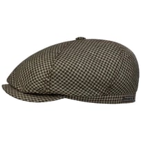 Silk Houndstooth Flat Cap by Stetson - &pound;89.00