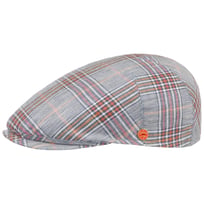 Simon Superior Linen Check Flat Cap by Mayser - &pound;88.95