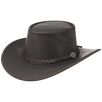 Squashy Outback Leather Hat by BARMAH - &pound;103.95