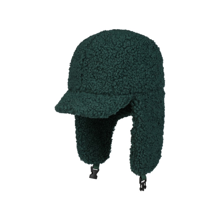 green trapper hat