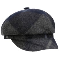Tevere Checkered Newsboy Cap by McBURN - &pound;69.95