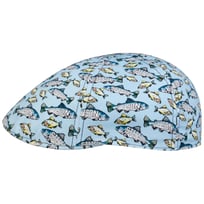 Texas Allover Fish Flat Cap by Stetson - &pound;69.00