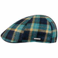 Texas Genola Wool Check Flat Cap by Stetson - &pound;65.80