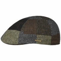 Texas Patchwork Wool Mix Flat Cap by Stetson - &pound;99.00
