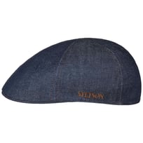 Texas Pure Denim Sustainable Flat Cap by Stetson - &pound;79.00