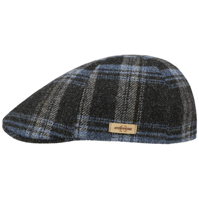 Hatteras Shadow Plaid Flat Cap by Stetson - £119.00