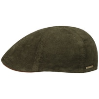 thumbnail image 2 of Stetson 6-Panel Canvas Flat Cap For Men - Navy Cotton Classic Style 2 of 9