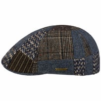 Texas Wool Mix Patchwork Flat Cap by Stetson - &pound;99.00