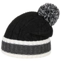 Tricolour Bobble Hat by Lipodo - &pound;14.95