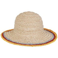 Tricolour Edge Straw Hat by Lipodo - &pound;18.95