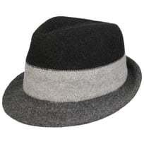 Tricolour Trilby Milled Wool Hat by Lipodo - &pound;34.95