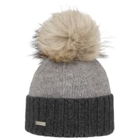 Twotone Cashmere Bobble Hat by Seeberger - &pound;96.95
