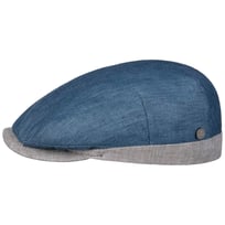 Twotone Contrast Linen Flat Cap by Lierys - &pound;56.95