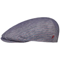 Twotone Stripes Linen Flat Cap by Alfonso D�Este - &pound;56.95