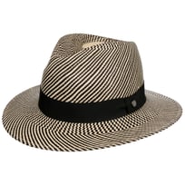 Twotone Stripes Traveller Panama Hat by Lierys - &pound;129.95