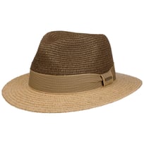 Twotone Toyo Traveller Raffia Hat by Stetson - &pound;89.00