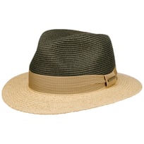 Twotone Toyo Traveller Raffia Hat by Stetson - &pound;89.00
