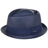 Uni Colour Pork Pie Straw Hat by Lipodo - &pound;21.95